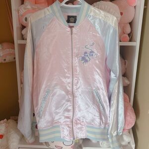 ♡ BNWT listen flavor pastel rose cross sukajan ♡